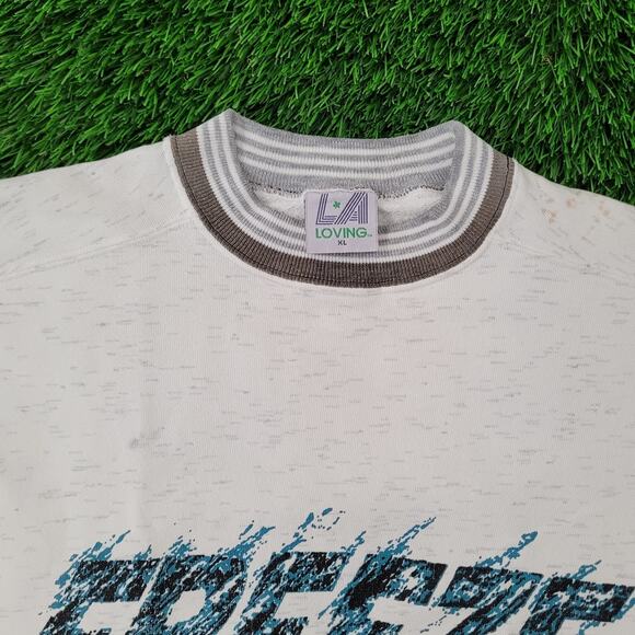 Vintage The Dallas Freeze CHL Hockey Sweatshirt L/XL 22x28 USA Made 90s RARE - Picture 2 of 14